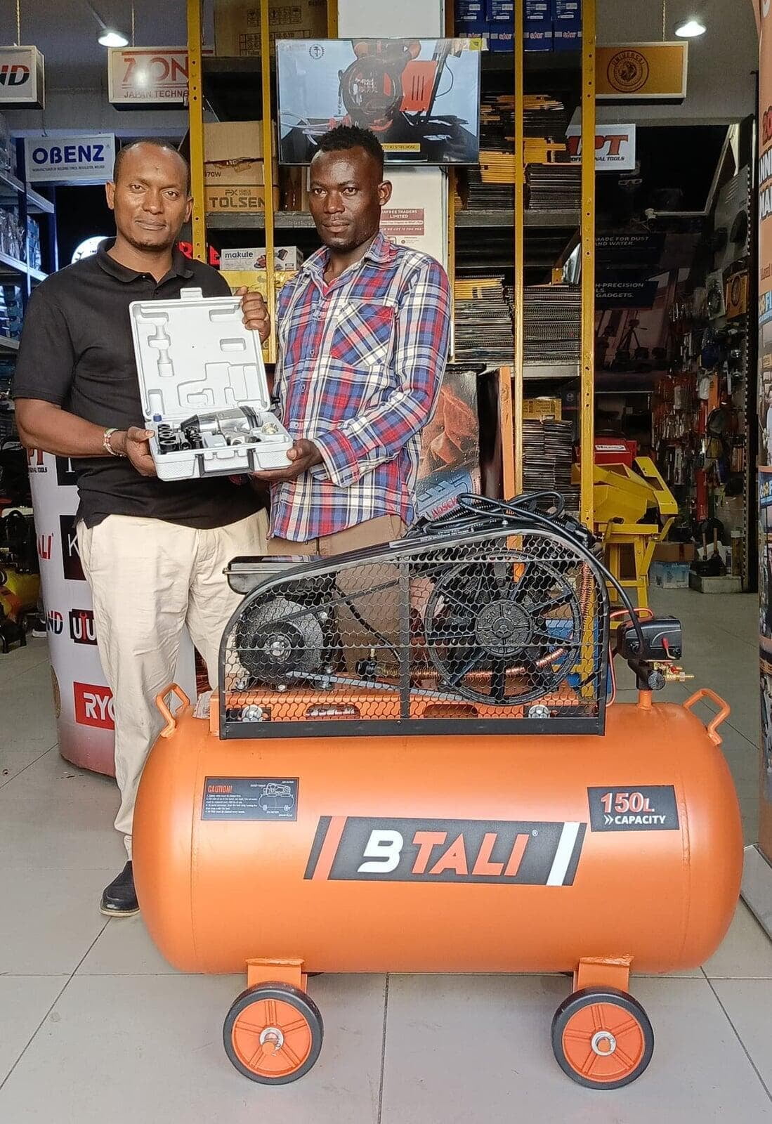 Power Duo: A Happy Customer’s Journey with the BTALI 150L Compressor & Universal Pneumatic Impact Wrench