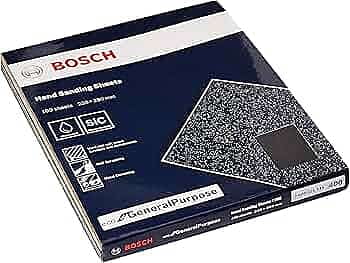 HAND SANDING SHEET BOSCH 280 X 230 mm G1200  (100pcs)