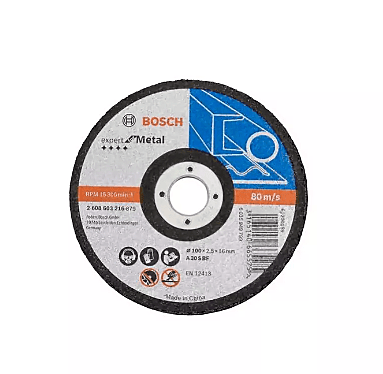 Standard cutting disc depressed centre 180X22.23X3.0