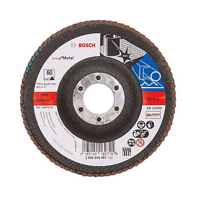 FLAP DISC 115 mm, 22.23 mm, G60