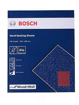 HAND SANDING SHEET BOSCH 280 X 230 mm G500  (100pcs)