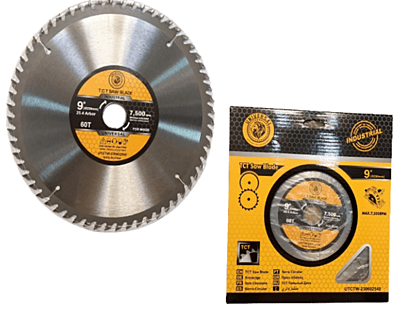 TCT SAW BLADE WOOD(UNIVERSAL)- "9"" (230MM) X  60 TH BORE DIAMETER 25.4MM MAX RPM: 7500 FOR WOOD"